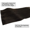 Dark Brown Flip in Halo Hair Extensions Lab Hairs 