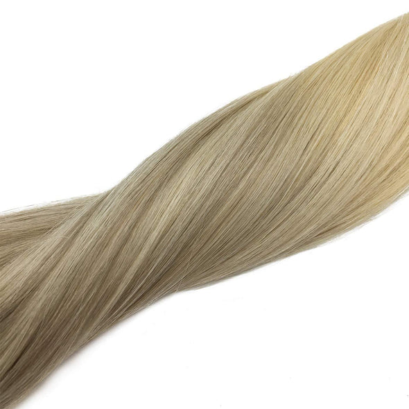 Ombre Ash Blonde to Golden Blonde and Platinum Blonde 20pcs 50g Straight Tape in Hair Extensions Lab Hairs 